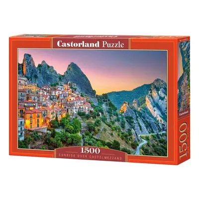 1500 darabos puzzle Napkelte Castelmezzano felett