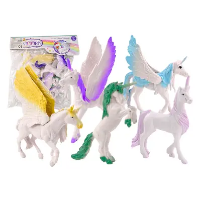 Egyszarvú Pegasus fehér varázsszárnyú figurakészlet 6 db