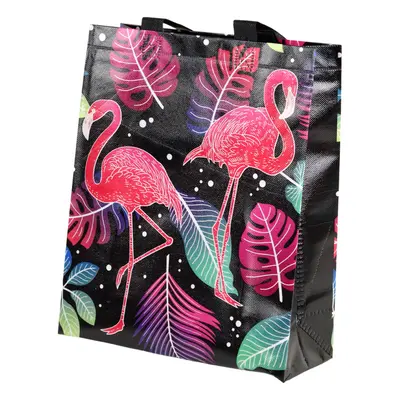 Flamingos Black ajándéktáska 30,5 cm x 24,5 cm x 10 cm