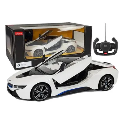 BMW i8 Rastar távirányítós RC sportautó automata ajtókkal 1:14 fehér