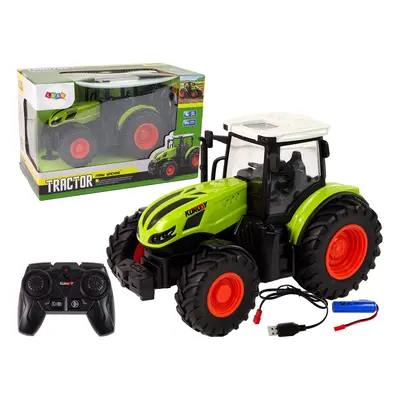 R/C távirányítós traktor 1:24 zöld