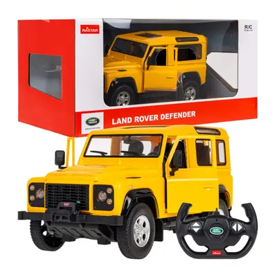 Távoli R/C autó Land Rover Defender Rastar 1:14 Sárga