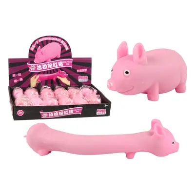 Rugalmas Pink Piggy Squishy - Érzékszervi játék