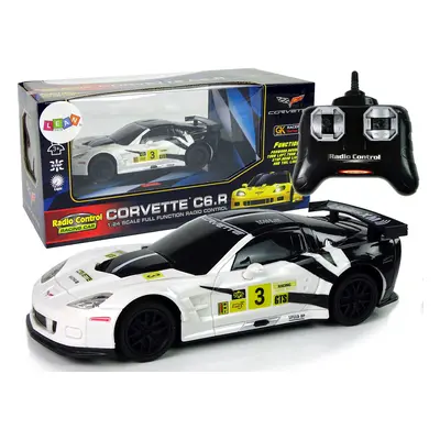 Távirányítós sportautó RC Corvette C6R 1:24 fehér