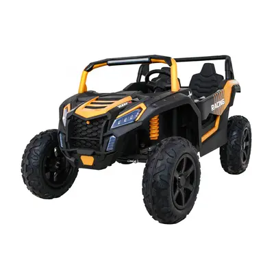 Gyermek elektromos kisautó buggy UTV erős 24 V felfújható kerekek arany