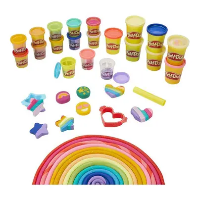 Hasbro Glitter Play-Doh modell 21 szín, vágókkal