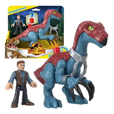 Jurassic World Imaginext Therizinosaurus és Owen figurák készlet