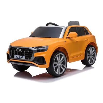 Gyermek elektromos kisautó Audi Q8 narancssárgára festve