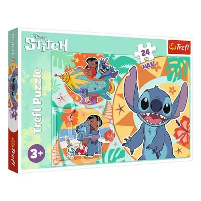 Puzzle Happy Day Lilo and Stitch 24 maxi darab Trefl