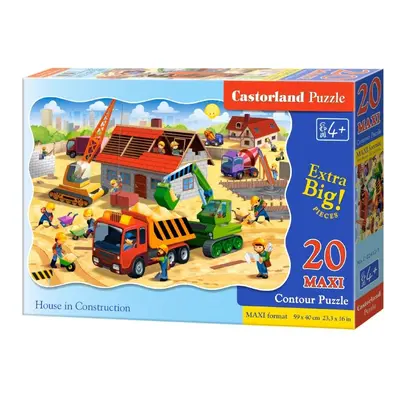 Puzzle 20 db MAXI Építkezés