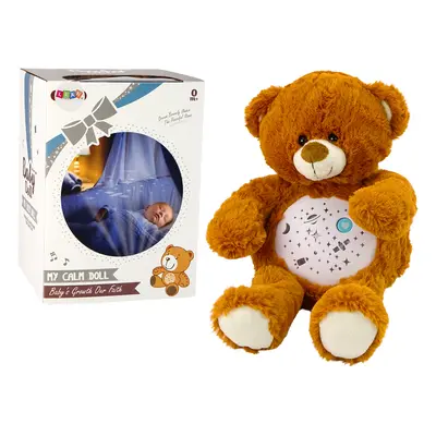 Teddy Bear Sleeping Lights Sounds Night and Day Mode Barna