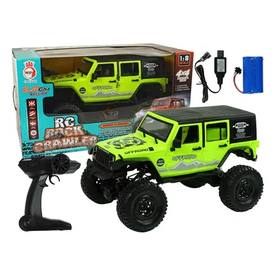 Rock Crawler 2,4 GHz 1:8 távirányító terepjáró autó zöld