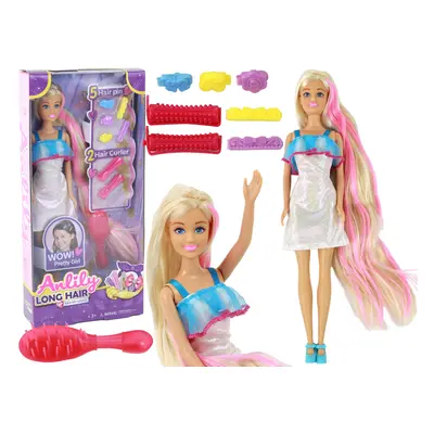 Anlila Dolls hosszú szőke hajformázó frizurák