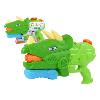 Dinosaur Triceratops Water Gun Green Range 8m