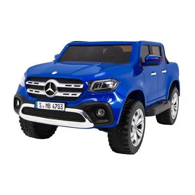 Elektromos kisautó Mercedes-Benz X-Class MP4 4x4 kékre festve