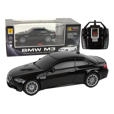 R/C autó BMW M3 távirányítóval és lámpákkal 1:28 fekete