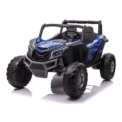 Gyermek elektromos kisautó Buggy UTV-MX 4x4 LCD MP4 Spider kékre festve