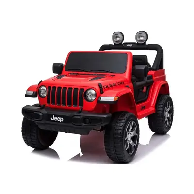 Mamido Jeep Wrangler Rubicon 4x4 elektromos játékautó piros HASZNÁLT