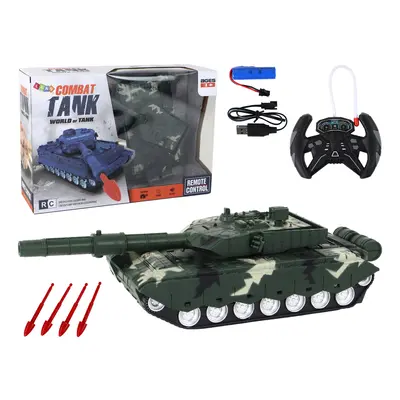 R/C Combat távirányító tank zöld