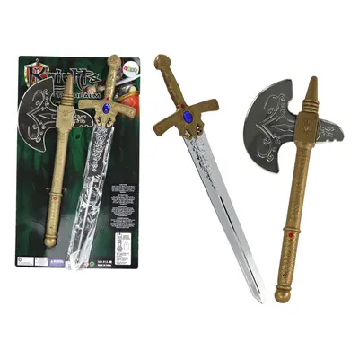 Sword Ax Set Knight Knight Fegyver gyerekeknek