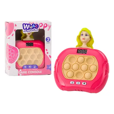 Játék Pop-It Wac-A-Mole Doll Lights Hangok Pink Sensory