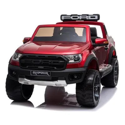 Pirosra festett Ford Ranger Raptor elektromos kisautó