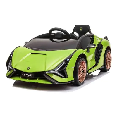 Gyermek elektromos kisautó Lamborghini Sian zöld