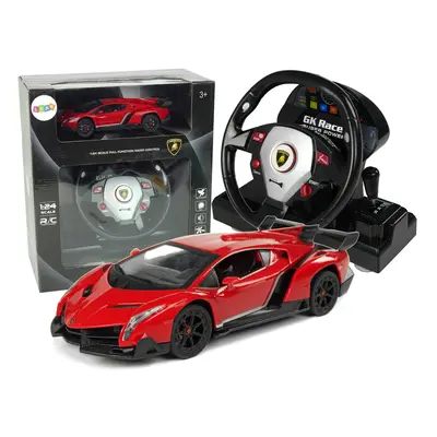 Távirányítós autó Lamborghini Veneno R/C 1:24 piros