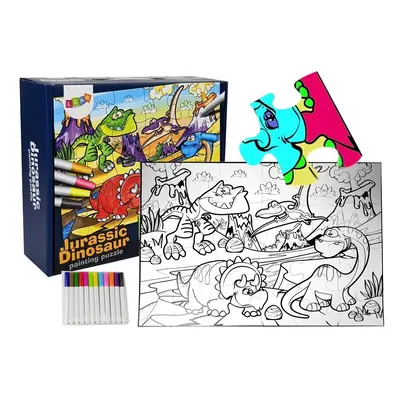 Dinoszaurusz színező puzzle