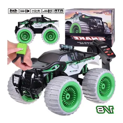 Monster Snake 4x4 távirányítós RC autó effektekkel RC0633 zöld