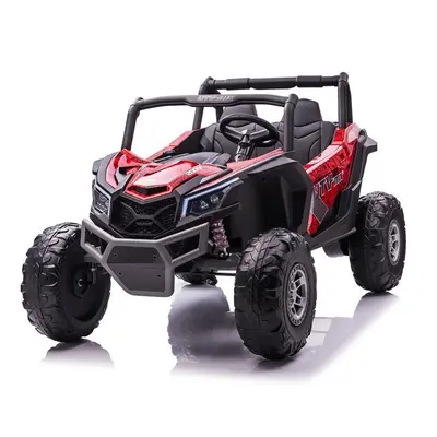 Gyermek elektromos kisautó Buggy UTV-MX 4x4 LCD MP4 Spider pirosra festve