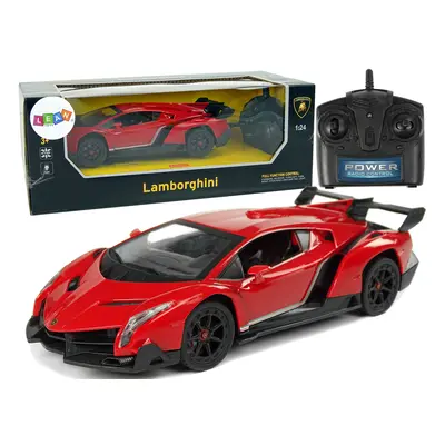 RC Lamborghini Veneno 1:24 távirányítós sportkocsi piros