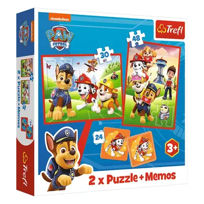 TREFL Puzzle és Pexeso Paw Patrol Dogs csapata akcióban 2v1 Hit