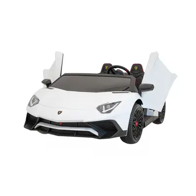 Gyermek elektromos kisautó Lamborghini Aventador SV fehér