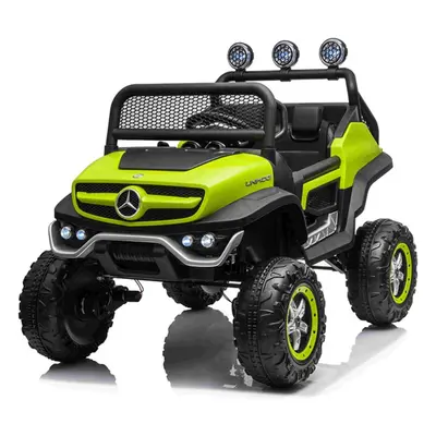 Gyermek elektromos kisautó Buggy Mercedes-Benz Unimog 4x4 zöld