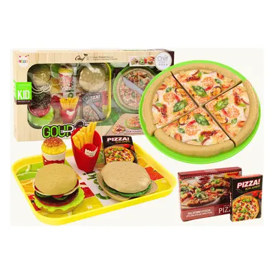 Quick Snacks Pizza Burger Krumpli Kiegészítő Gyerekeknek készlet 24 db