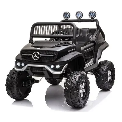 Gyermek elektromos kisautó Mercedes-Benz Unimog S 4x4 fekete