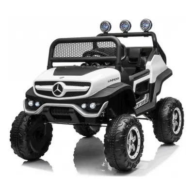 Gyermek elektromos kisautó Buggy Mercedes-Benz Unimog 4x4 fehér