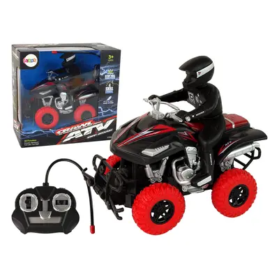 Elektromos quad autó nehéz terepre + sofőr 1:18