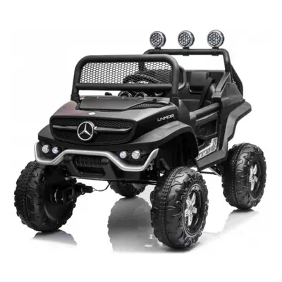 Gyermek elektromos kisautó Buggy Mercedes-Benz Unimog 4x4 fekete