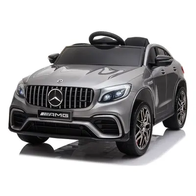 Gyermek elektromos kisautó Mercedes-Benz GLC 63S 4x4 ezüstre festve