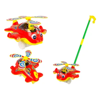 Stick push helikopter piros