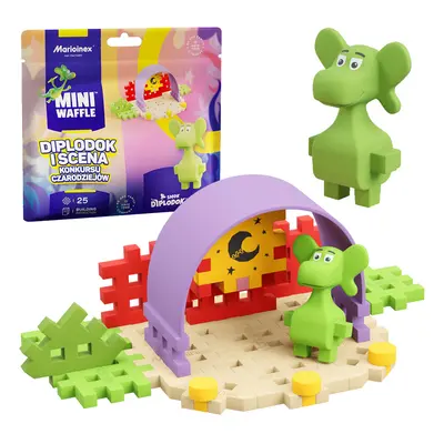 Marioinex Diplodocus Dragon and Jungle mini gofri 25 db + ZA5498 figura