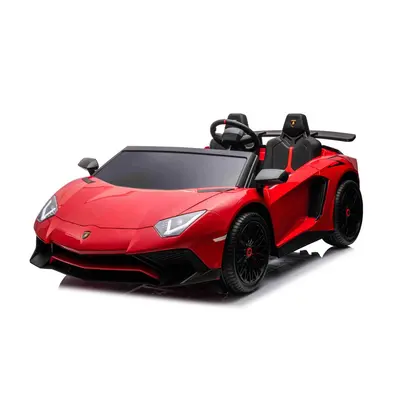 Gyermek elektromos kisautó Lamborghini Aventador SV piros