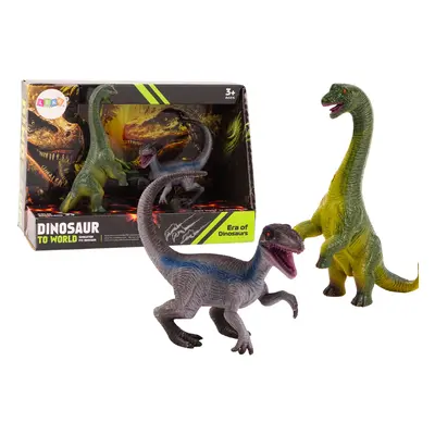 Brachiosaurus Velociraptor dinoszaurusz figurák készlete 2 db