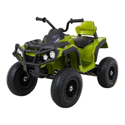 Gyermek elektromos quad ATV felfújható kerekei zöld