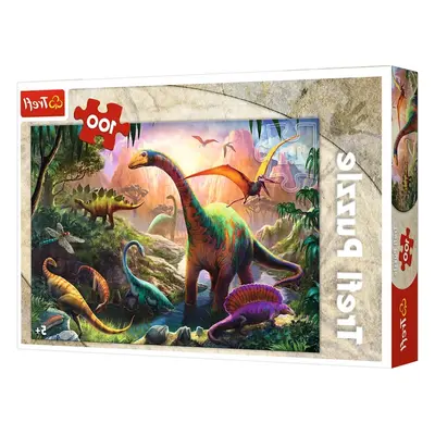 A dinoszauruszok világa puzzle 100 darab Trefl 16277