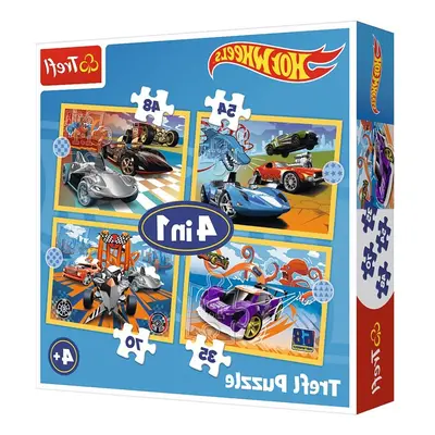 Puzzle Hot Wheels 4 az 1-ben járművek Trefl 34627