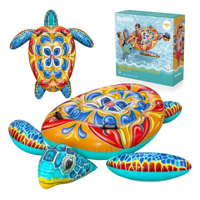 Bestway Majolica Turtle felfújható matrac füllel 183x173cm