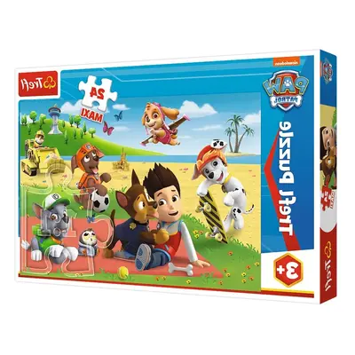 Rejtvény 24 darab Maxi Paw Patrol Games egy takarón Trefl 14348